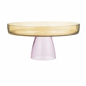 Anthropologie "Carmella Cake Stand in Pink and Yellow" NWT